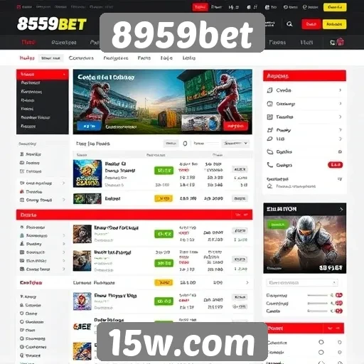 Análise da interface do usuário no site 8959bet